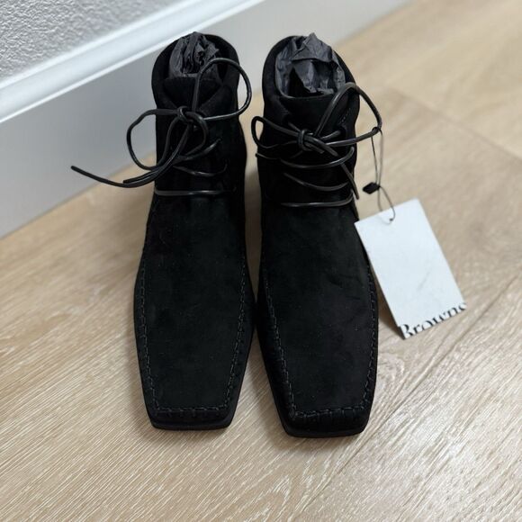 NEW TOTEME ‘The High Top’ Suede Loafers Moccasins Boot Black Sz 37 / 7 6.5 $660+ - Picture 5 of 16